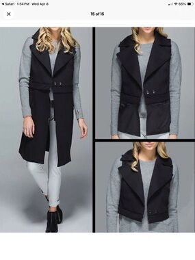 Lu Lu lemon quick vest change